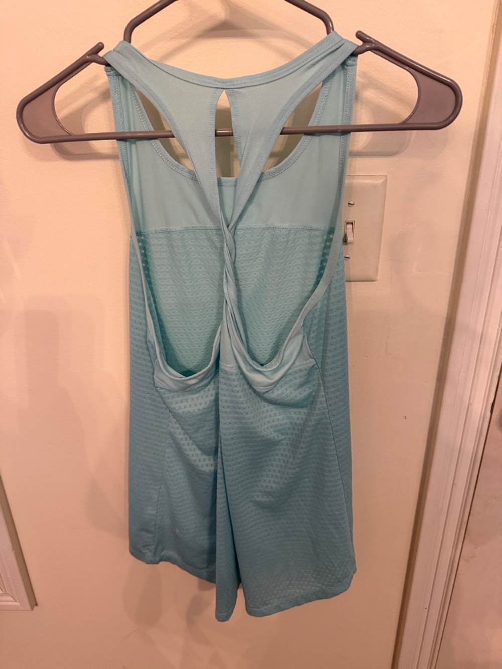 Light Blue Racerback Athletic Tank - Picture 2 of 3